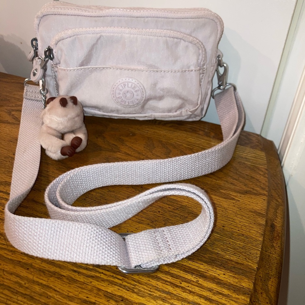 Kipling Merryl U Convertible Crossbody Belt Bag Pink Sands - Picture 12 of 14
